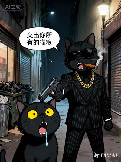 ͻȻ���è�ͳ�һ����ǹ���ź�è��ͷ˵�������������е�è��